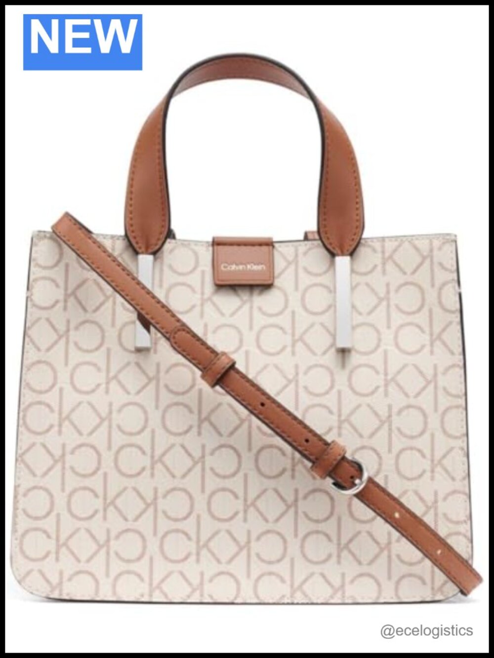 Calvin Klein Audrey Mini Crossbody Bag Embossed Vinyl Handbag